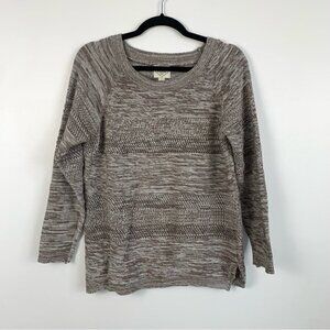 St. John’s Bay Heathered Taupe Knit Sweater  Women's Large